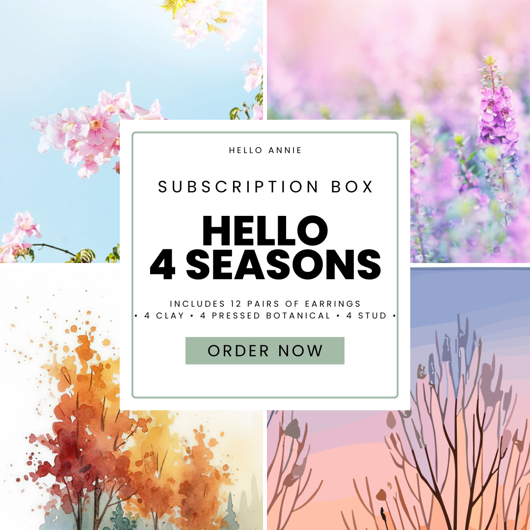 4-Season Subscription Box | Handcrafted Seasonal Earrings