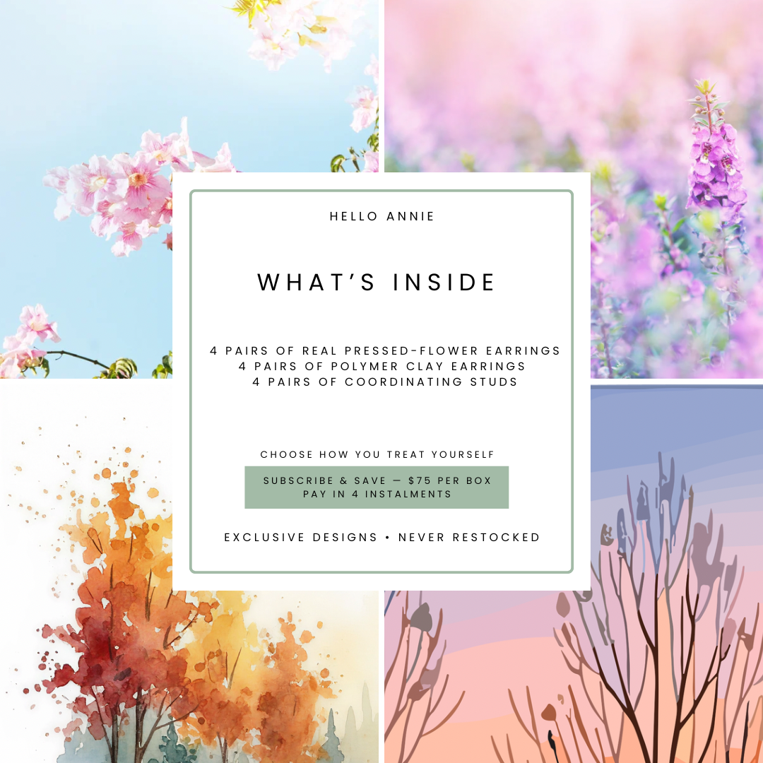 4-Season Subscription Box | Handcrafted Seasonal Earrings